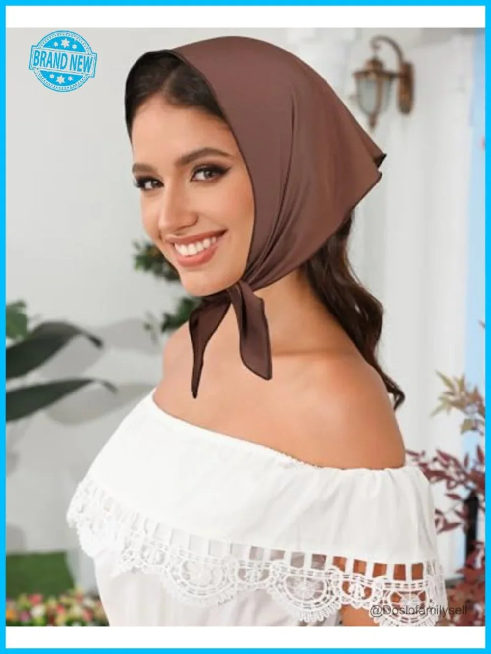 3 Pack Tie-Back Triangle Head Scarves for Women - Polyester Boho Hair Bandanas